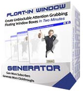 Product picture Float-In Window Generator - Adding Float-In Window Technology To Your Websites